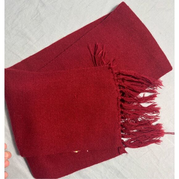 Vintage Iowa State Cyclones Scarf Scarve By Paramount Knitwear Red - Picture 3 of 8